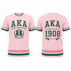 Camiseta de Manga Corta Alpha Rosa Verde, Cuello Redondo, Corte Regular, con Diseño de Letras, Camiseta Casual de Punto para Hombre - Product Image 4