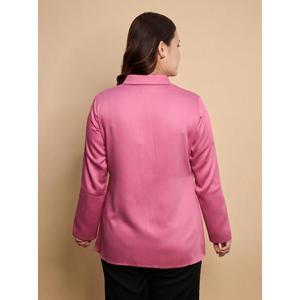 Camisa Versátil de Mezcla de Algodón para Mujer, con Mangas Largas, Estilo Casual Elegante para el Día a Día, Compre Directamente del Proveedor - Product Image 2