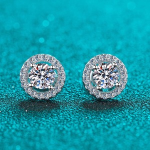 Best Quality Moissanite Diamond Stud <b>Earrings</b> Suitable for Women <b>Men</b> Daily Wear Party Outfits Special Events and Gift Collection - Product Image 5