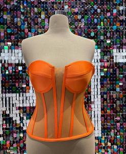 Vintage Women's Overbust Corset Tops Sexy Shapewear Breathable Eco-Friendly Leather for Plus Sizes <b>Tummy</b> <b>Control</b> Medium <b>Control</b> - Product Image 1