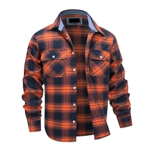Fournisseur de chemises en flanelle 100% coton anti-plis à motif écossais, style italien, sur mesure pour hommes, décontractées et professionnelles - Product Image 5