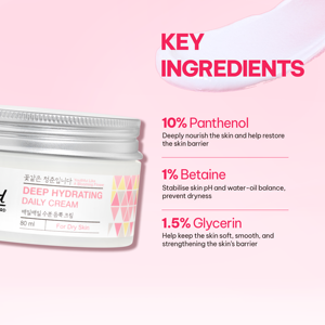 Millford Deep Hydrating Daily Cream with Glycerin & Panthenol 80ml Box Korean <b>Face</b> Moisturizer for All Skin Types Made in Korea - Product Image 4