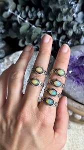 Natural Fire Opal Ring 925 Sterling <b>Silver</b> Ring Fire Opal Ring <b>Silver</b> Ring, Ethiopian Opal Ring Genuine Opal Ring - Product Image 5