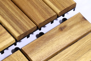 Venta al por mayor de baldosas de cubierta impermeables de madera de acacia modernas fáciles de limpiar para la protección del suelo del hogar o de la Oficina - Product Image 3