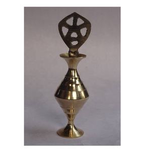 Hot Selling Brass Polish Surmedani Holder Vintage Folk Art Portable 12cm Handheld Mirror Women <b>Makeup</b> <b>Tool</b> Accessory - Product Image 5