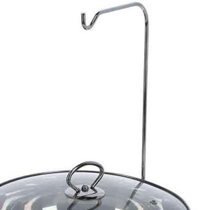 Plat à chafing rond en acier inoxydable avec couvercle en verre trempé et crochet, chauffe-plat portable pour buffets, traiteurs, fêtes et services à domicile - Product Image 6
