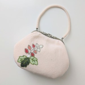 Classic Embroidered Beaded Handbag With Floral Pattern <b>Pink</b> White Yellow Design Custom Shape Wedding Favor <b>Gift</b> Bag - Product Image 2