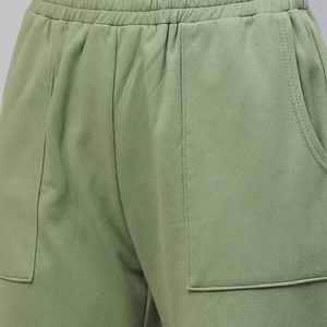 Ensemble sweat à capuche court en molleton avec cordon de serrage et pantalon large unisexe – Tenue deux pièces personnalisable en gros - Product Image 5