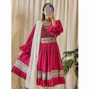 Robe de festival pour femme, style Kuchi afghan, vintage, longue, en dentelle, faite main, brodée, traditionnelle, tribale, lavable, avec boutons, collection 2026 - Product Image 5