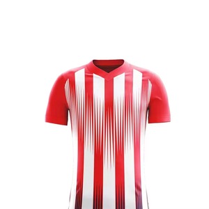 Conjunto de Camiseta de Fútbol Sublimada Personalizada, Impresión por Transferencia de Calor, Transpirable, Antibacteriana, de Secado Rápido, Cuello en V, Manga Corta - Product Image 6