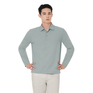 Camiseta de Punto de Manga Corta para Hombre, Color Sólido, Estilo Japonés Informal, Cuello Gris Claro, Talla Grande, Transpirable - Product Image 2