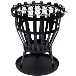 Black Round Metal Iron Fire Pit For Outdoor Garden Parties Metal Round Fire Pit Cheaply Available With Indian Manufacturer - Product Image 6
