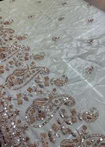 Hilo de viscosa premium para bordado, hilo Daman multicolor y bordado de flores con cuentas originales. Hermoso trabajo. - Product Image 2