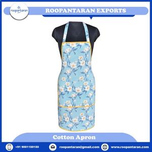 Tablier de cuisine très populaire avec motif floral bleu Meadow Song, lavable en machine, usage quotidien, style classique, 1 à 4 poches - Product Image 2