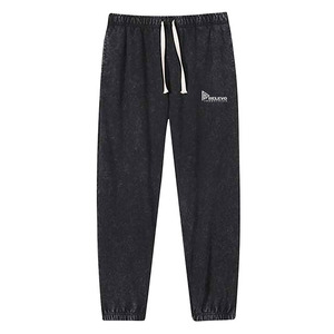 Pantalones Deportivos de Algodón Personalizados para Hombre, Cintura Elástica con Cordón, Joggers Casuales, Tejido Liso de Peso Medio, Estilo Urbano - Product Image 1