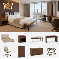 Juego de Muebles de Dormitorio para Hotel Vantel, Muebles Modernos de Lujo Personalizados para Habitaciones de Huéspedes, para Proyectos de Resorts y Hostelería