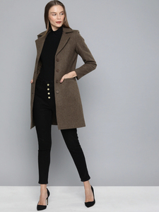 Abrigo Largo para Mujer, Chaqueta Larga Minimalista con Tela Suave y Acabado Impecable para Moda Contemporánea y Atuendos Casuales - Product Image 2