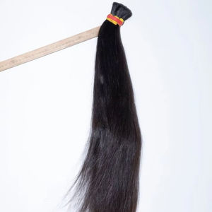 Extensions de cheveux humains vierges indiennes de qualité supérieure, non traitées, lisses, en gros, achetez directement auprès du fournisseur en vrac - Product Image 2