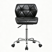 Chaise de bureau ergonomique pivotante multifonctionnelle, chaise de direction moderne en PU rembourrée, métal chromé, hauteur réglable, personnalisable