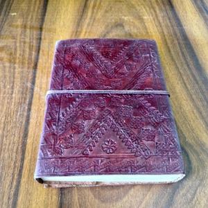 Carnet à couverture souple en cuir A5 personnalisé, fabriqué en usine, avec papier intérieur imprimé, planificateur relié avec couture à la main, cadeau - Product Image 2