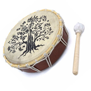 Natural Goat Skin Hand <b>Drum</b> Shamanic Frame <b>Drum</b> Durable Wooden Frame with Beater for Meditation Sound Healing and Musical Use - Product Image 5