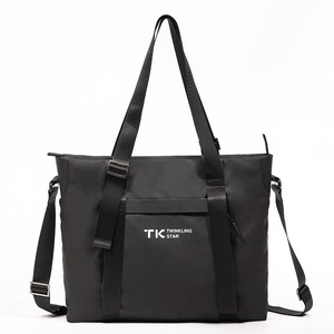 Sac à main en cuir de grande capacité, sac pour ordinateur portable, sac fourre-tout décontracté à la mode, sac à bandoulière noir, sac quotidien - Product Image 1