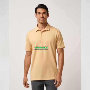 Camiseta Polo de Manga Corta para Hombre, Color Sólido, Algodón Piqué, Transpirable, Corte Regular, de Naimat Abbas Industries - Product Image 3