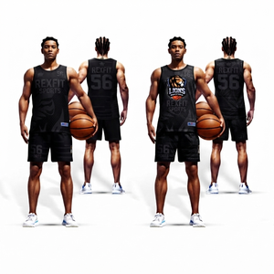 ชุดเสื้อบาสเก็ตบอล Rexfit Sports แบบสั่งทำพิเศษ ระบายอากาศได้ดี แห้งเร็ว ใส่ได้ทุกฤดู เสื้อกล้ามกีฬาผู้ชาย - Product Image 1