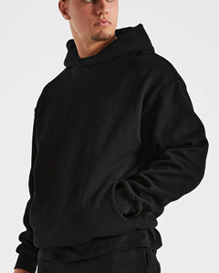 Pulls à capuche en jersey tricoté uni, élégants et tendance pour hommes, 100% coton, confortables, coupe décontractée, vêtements d'hiver respirants - Product Image 5