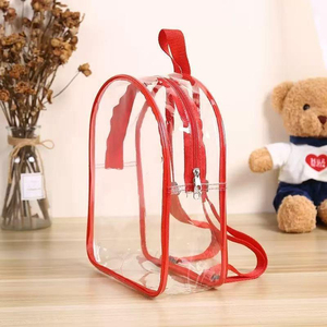 Outdoor Back Pack <b>Jelly</b> Storage Zipper Gift Bag Anti-Static <b>Clear</b> Pvc Backpack Transparent Bags High School Wholesale Price - Product Image 6