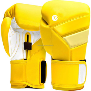 Gants de boxe thaïlandaise professionnels de qualité supérieure en gros, personnalisables, en cuir PU, protection UV, évacuation de l'humidité, sangle de poignet réglable - Product Image 1