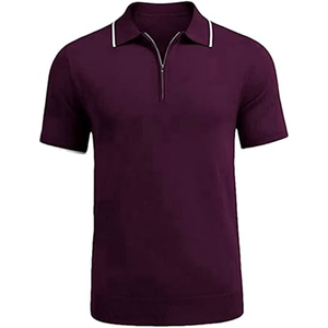 Polo de Hombre con Cierre, Calidad de Exportación, OEM ODM, Venta al Por Mayor, Transpirable, de Algodón, Corte Ajustado, Producción de Camisetas Polo - Product Image 3