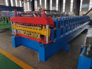 하이 퀄리티 이중 층 골판지 사다리꼴 지붕 프레스 만들기 기계 유약 타일 IBR 시트 롤 성형 기계 PLC - Product Image 4