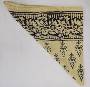 Pañuelo de Algodón Estampado a Mano, Ecológico, Estilo Boho, para el Cabello, Accesorio de Verano para Viajes y Playa, Pañuelo Geométrico - Product Image 2