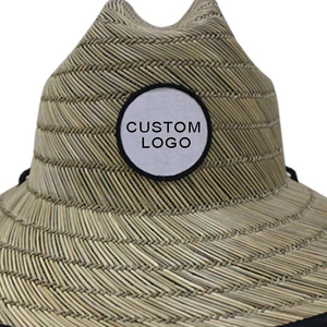 Chapeau de paille en raphia naturel personnalisé, chapeau de soleil de plage tendance, fabricant OEM ODM, fournisseur en gros - Product Image 4