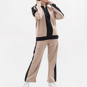 Conjuntos Deportivos de Invierno para Mujer al por Mayor, Diseño Moderno 2026, Corte Regular, Dos Piezas, 100% Algodón Felpa - Product Image 3