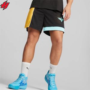 Shorts de basketball respirants à séchage rapide pour hommes, taille haute, pour la gym, l'athlétisme, la course, l'entraînement, avec impression personnalisée, en mesh - Product Image 5