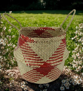 Hot Sale Customizable Eco-friendly Handmade Woven Sea Grass Storage <b>Belly</b> <b>Basket</b> from Vietnam - Product Image 1