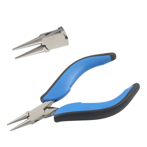 Round Nose <b>Plier</b> 150mm Smooth Jaws Spring Black/Blue Handles Crimping Fishing Jewelry Making DIY Crafts - Product Image 1