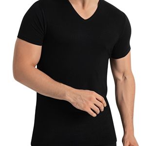 Confezione da 3 magliette da uomo in bambù con scollo a V, traspiranti e anti-umidità - Product Image 3