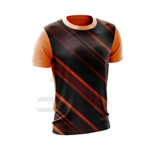 Camiseta de Hombre Tejida de Punto Grueso con Tie-Dye, Logotipo Frontal Minimalista, Cuello Redondo, Manga Corta, Corte Regular, Spandex/Poliéster, Casual - Product Image 5