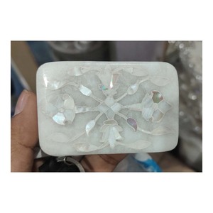 Customized Best Hand Crafted Modern Look Marble Inlay <b>Box</b> With Mother Of Pearl Sea Shell Floral Art For Jewelry Storage Item <b>Box</b> - Product Image 1