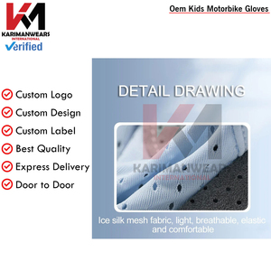 ถุงมือมอเตอร์ครอสหนังไมโครไฟเบอร์ อุปกรณ์แข่งรถ MTB ถุงมือจักรยานวิบากกันลื่นทนทาน อุปกรณ์ป้องกันการกระแทกสำหรับปั่นจักรยาน - Product Image 3