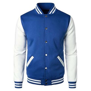 Custom Men's High Street Letter Autumn <b>Winter</b> Plus Size Wool Baseball Varsity <b>Jacket</b> Stand Collar Single Button Sportswear - Product Image 1