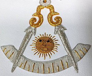 Tablier de Maître Ancien Maître des Francs-Maçons - Tabliers brodés de fils métalliques, fabriqués à la main avec des tissus de qualité supérieure - Product Image 3