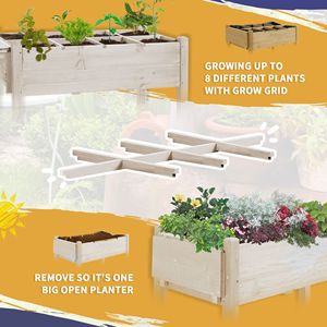 Grande Fioriera Quadrata in Metallo con 8 Scomparti, Ripiano Portaoggetti e Ruote Bloccabili - Product Image 4