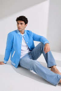 Premium <b>Canvas</b> Athletic Inspired Varsity Jacket Built for Modern Streetwear Soft comfort Breathable Eco-friendly Reliable - Product Image 5