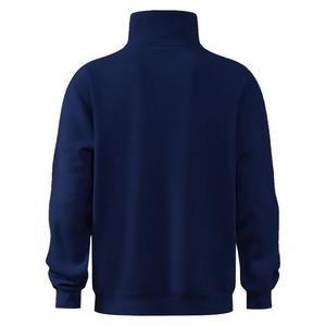 Sudadera con capucha y cremallera de un cuarto, personalizable con logo, hombros caídos y cremallera extragrande. Sudadera deportiva con media cremallera. - Product Image 2