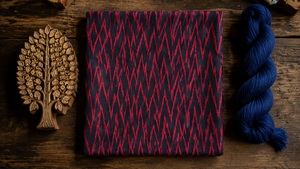 Tela de Algodón Teñida a Mano, Ecológica, Ligera y Suave, con Diseño Étnico en Rojo y Negro para Niños, Venta al Por Mayor - Product Image 3