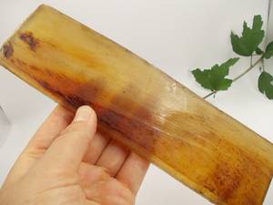 Écailles de corne de mouton naturelles véritables pour manche de couteau, écailles de corne de bélier, matériau brut pour la fabrication de manches de couteaux DIY, matériau brut pour manches de peigne, ébauches. - Product Image 3